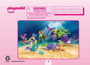 Instrukcja Playmobil set 70099 Fairy World Poszukiwacze pereł z płaszczkami