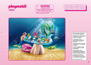 Manuale Playmobil set 70096 Fairy World Salone di bellezza e scrigno di perle
