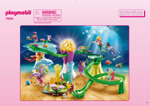 Brugsanvisning Playmobil set 70094 Fairy World Havfruebugt med oplyst kuppel