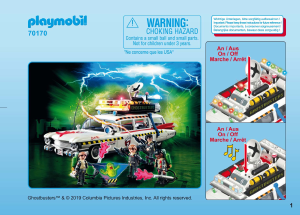 Руководство Playmobil set 70170 Ghostbusters Ecto-1A