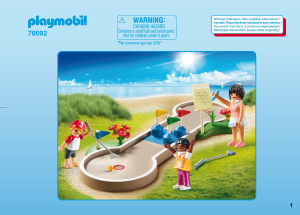 Bedienungsanleitung Playmobil set 70092 Leisure Minigolf