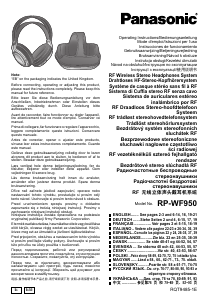 Руководство Panasonic RP-WF950 Наушники