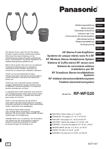 Manuale Panasonic RP-WFG20E Cuffie