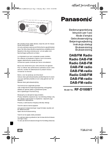 Mode d’emploi Panasonic RF-D100BTEG Radio