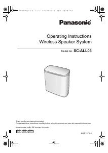 Manual Panasonic SC-ALL05GN Speaker
