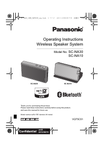 Handleiding Panasonic SC-NA10EB Luidspreker