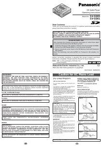 Handleiding Panasonic SV-SD85EG Mp3 speler