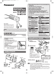 Manual Panasonic SV-MP510V Mp3 Player