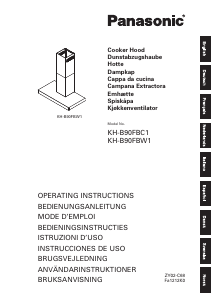 Manual de uso Panasonic KH-B90FBW1 Campana extractora