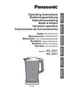 Manuale Panasonic NC-DK1BXE Bollitore