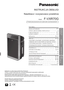 Instrukcja Panasonic F-VXR70G Oczyszczacz powietrza