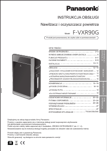 Instrukcja Panasonic F-VXR90G Oczyszczacz powietrza