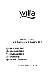 Manual Wilfa WHB-7 Electric Blanket