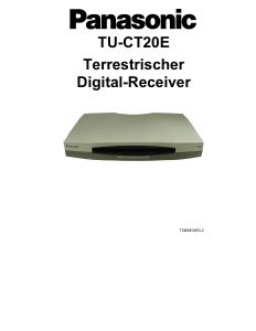 Bedienungsanleitung Panasonic TU-CT20E Digital-receiver