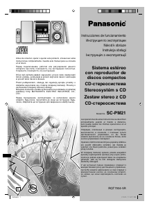 Manual de uso Panasonic SC-PM21 Set de estéreo