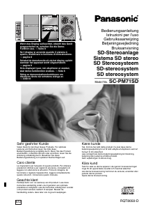 Manuale Panasonic SC-PM71SD Stereo set