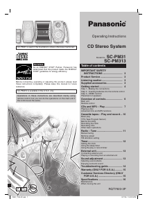 Manual Panasonic SC-PM313 Stereo-set