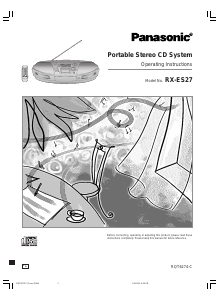 Handleiding Panasonic RX-ES27P Stereoset