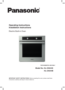 Manual Panasonic HL-CK644SBPQ Oven