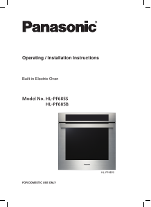 Manual Panasonic HL-PF685B Oven