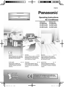 Mode d’emploi Panasonic CS-RE15JKX Climatiseur