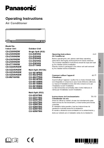 Manual Panasonic CU-5Z90TBE Air Conditioner