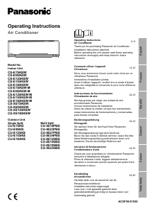 Manual de uso Panasonic CS-XE9SKEW Aire acondicionado