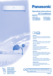 Manual Panasonic CS-E24NKES Air Conditioner