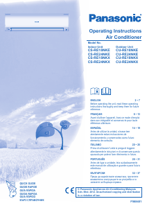 Manual Panasonic CS-RE24NKE Air Conditioner