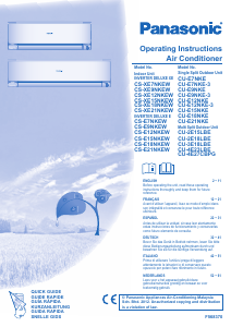 Mode d’emploi Panasonic CS-XE7NKEW Climatiseur