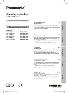 Manuale Panasonic CS-Z42TKEA Condizionatore d’aria