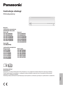 Instrukcja Panasonic CS-XE21QKEW Klimatyzator