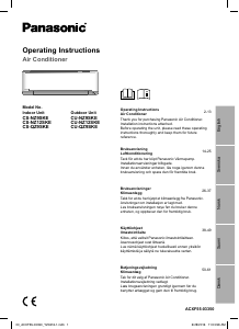 Bruksanvisning Panasonic CS-QZ9SKE Klimaanlegg