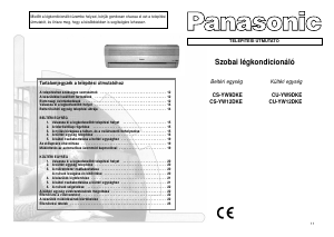 Használati útmutató Panasonic CS-YW12DKE Légkondicionáló berendezés