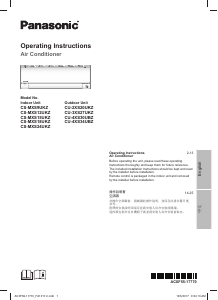 Manual Panasonic CS-MXS15UKZ Air Conditioner