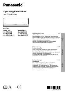 Bruksanvisning Panasonic CS-HZ25UKE5 Klimaanlegg