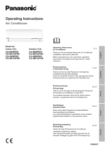 Brugsanvisning Panasonic CS-QE9PKE Varmepumpe