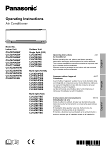 Manual Panasonic CS-Z20VKEW Air Conditioner