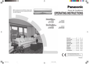 Manual Panasonic CS-PW9CKE Air Conditioner