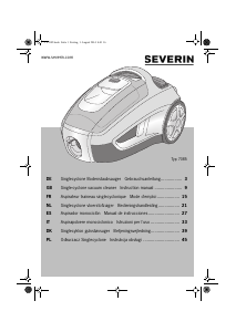 Mode d’emploi Severin CY 7085 Aspirateur