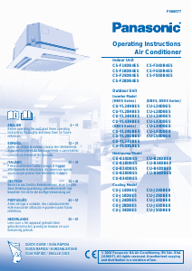 Manuale Panasonic CS-F14DB4E5 Condizionatore d’aria