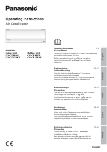 Käyttöohje Panasonic CS-CE12PKE Ilmastointilaite