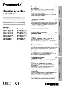 Manuale Panasonic CS-DE25TKE1 Condizionatore d’aria