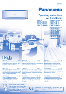 Manuale Panasonic CS-E7JKEW3 Condizionatore d’aria