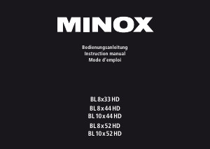 Mode d’emploi MINOX BL 8x44 HD Jumelles