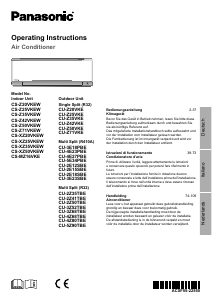 Manuale Panasonic CS-Z25VKEW Condizionatore d’aria