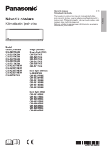 Manuál Panasonic CS-XZ25TKEW Klimatizace