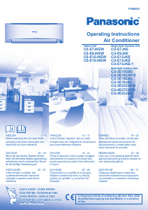 Manuale Panasonic CS-E7JKEW Condizionatore d’aria