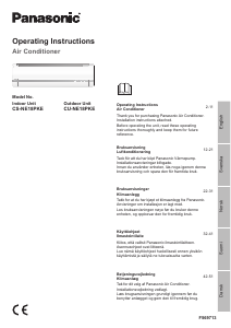 Brugsanvisning Panasonic CS-NE18PKE Varmepumpe