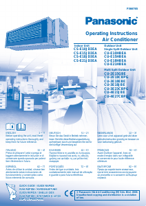 Manuale Panasonic CS-E10JD3EA Condizionatore d’aria